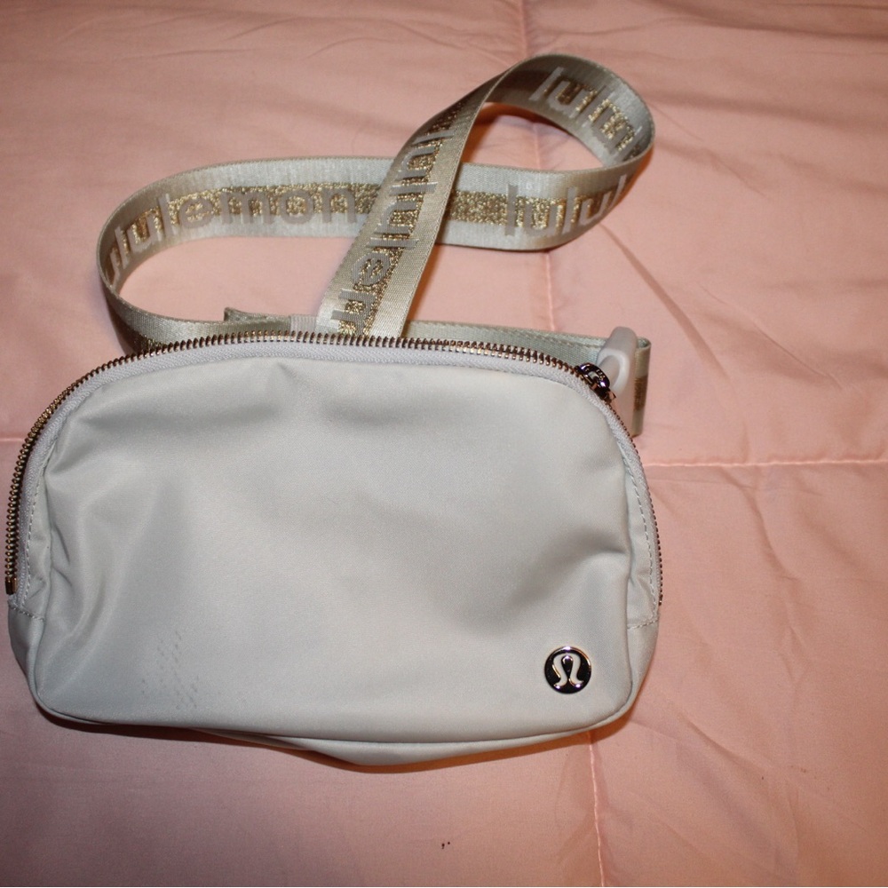 lululemon athletica light green/gold Crossbody Bag